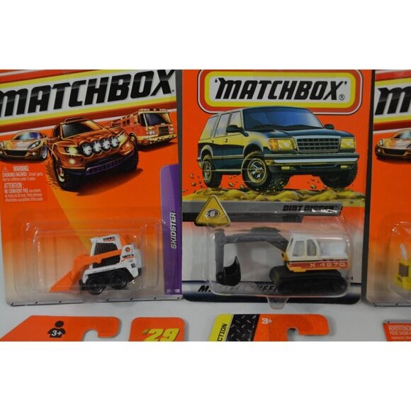 Matchbox Construction Dirt Movers Digger Excavator Skidster SC-745 Diecast Lot - Picture 2 of 11